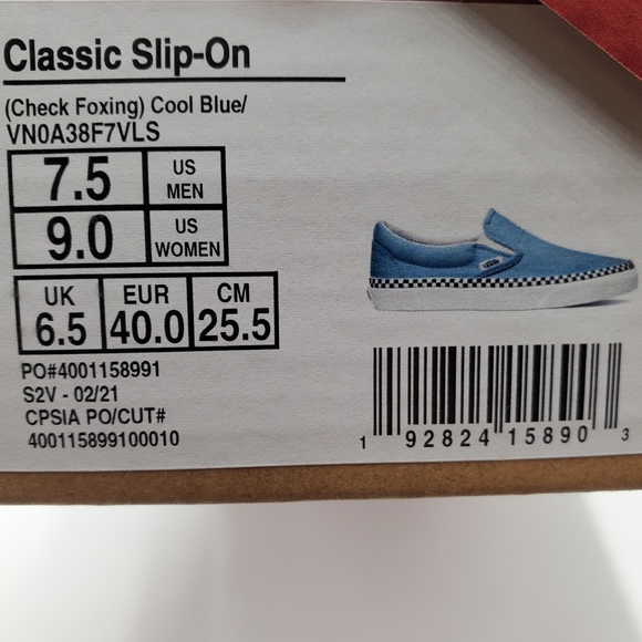 Vans Check Foxing Cool Blue! - Picture 3 of 11